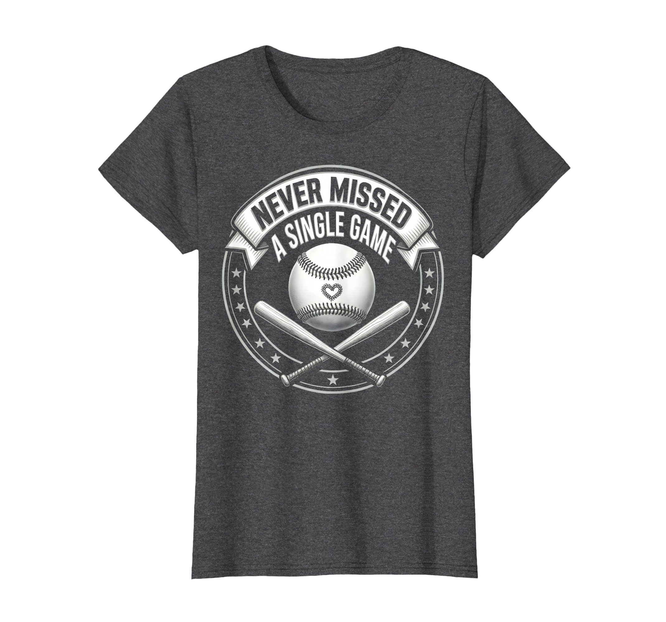 Never Missed Single Game T-Shirt - Casual Everyday Wear for Adults - T-Shirt, Sweatshirt, Hoodie