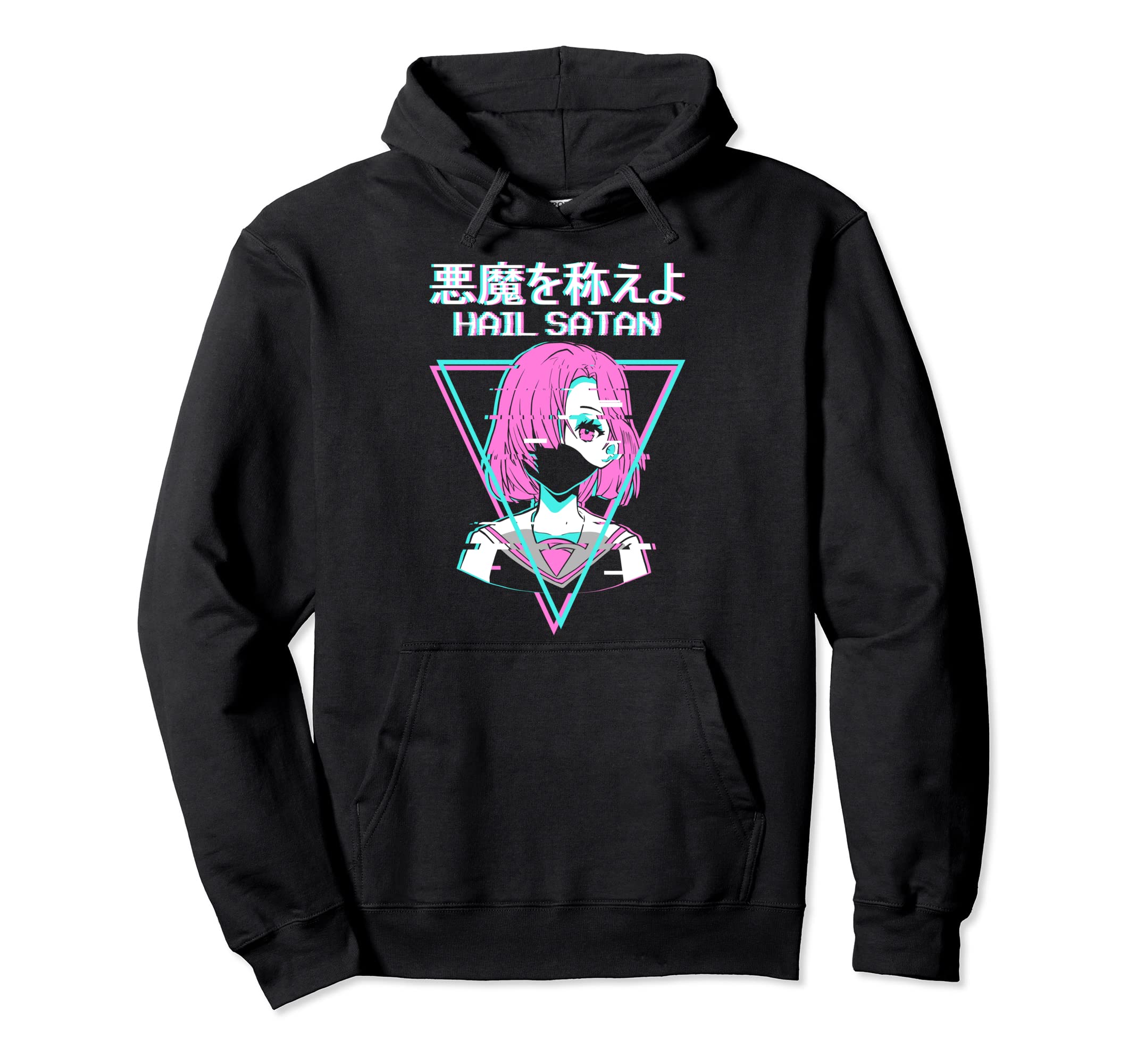 Japanese Vaporwave Anime Aesthetic Hail Hoodie - Aesthetic Graphic Unisex - T-Shirt, Sweatshirt, Hoodie