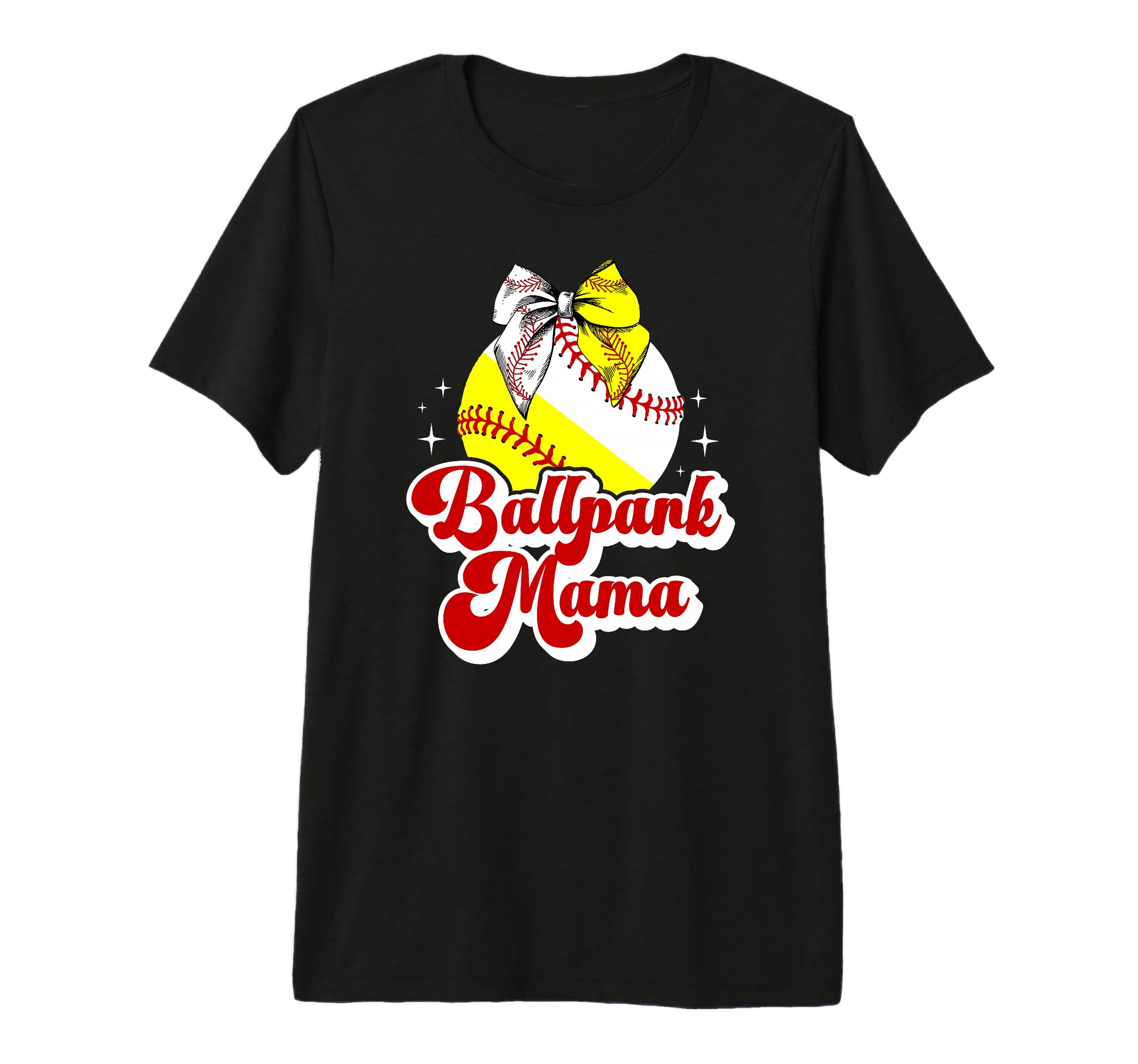 Ballpark Mama Baseball Softball Mom T-Shirt - Fun Novelty Design Men Women - T-Shirt, Sweatshirt, Hoodie