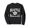 Seattle Baseball Distressed Sweatshirt - Custom Art Print Unisex - T-Shirt, Sweatshirt, Hoodie