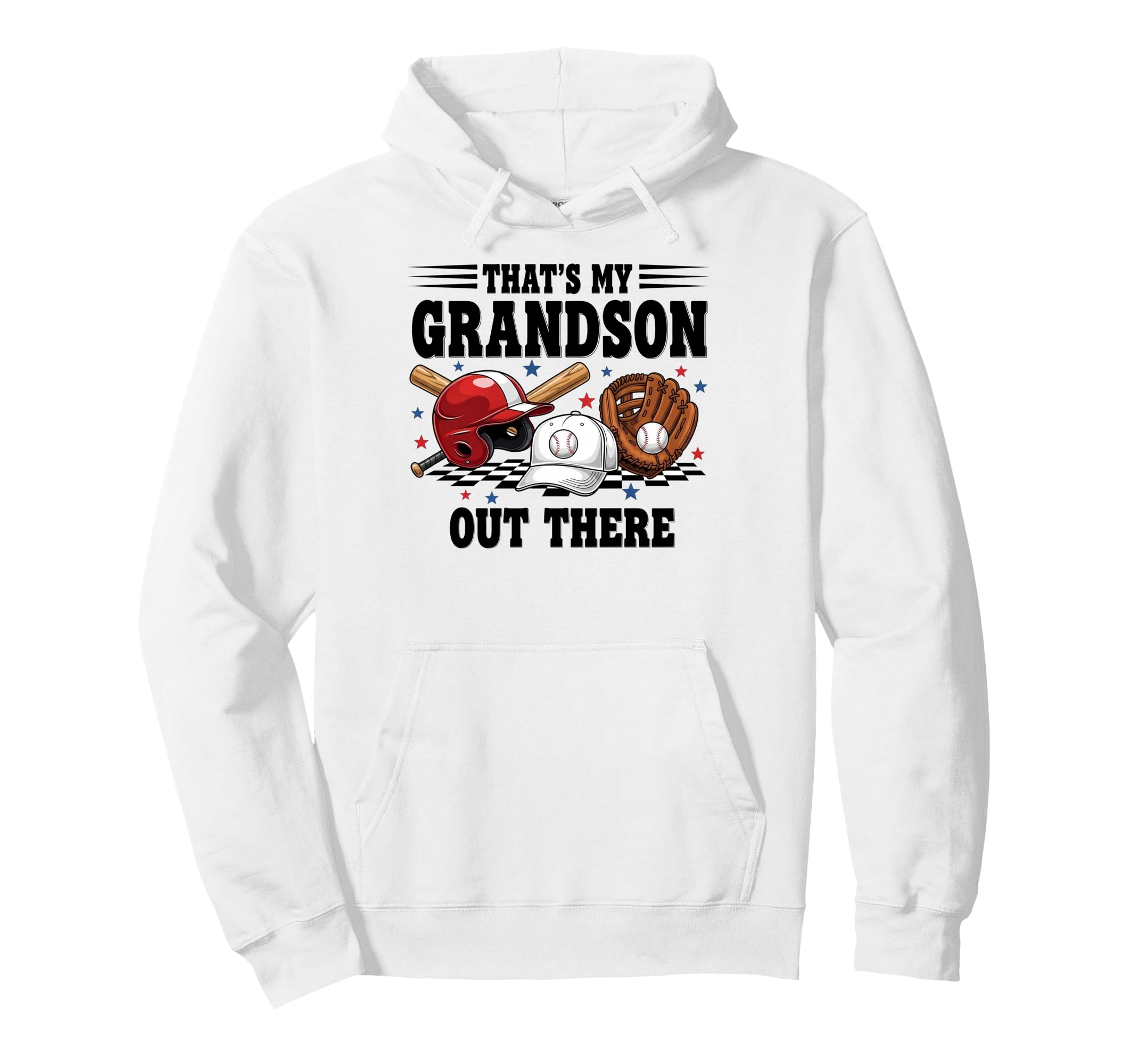 Proud Baseball Grandma Supporting Hoodie - Casual Everyday Wear for Adults - T-Shirt, Sweatshirt, Hoodie