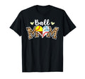 Ball Mom Leopard Football Baseball T-Shirt - Fun Novelty Design for Adults - T-Shirt, Sweatshirt, Hoodie