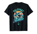 Gulfport Florida Shark Distressed T-Shirt - Aesthetic Graphic for Adults - T-Shirt, Sweatshirt, Hoodie