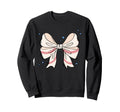 Baseball Bow Aesthetic Softball Sweatshirt - Minimalist Print for Adults - T-Shirt, Sweatshirt, Hoodie