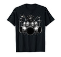 Dachshund Playing Drums Drummer Dog T-Shirt - Trendy Graphic for Adults - T-Shirt, Sweatshirt, Hoodie