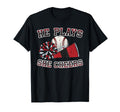 He Plays She Cheers Loud Proud T-Shirt - Minimalist Print Men Women - T-Shirt, Sweatshirt, Hoodie