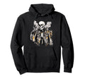 Grunge Rock Skeleton Graffiti Artist Hoodie - Custom Art Print Men Women - T-Shirt, Sweatshirt, Hoodie