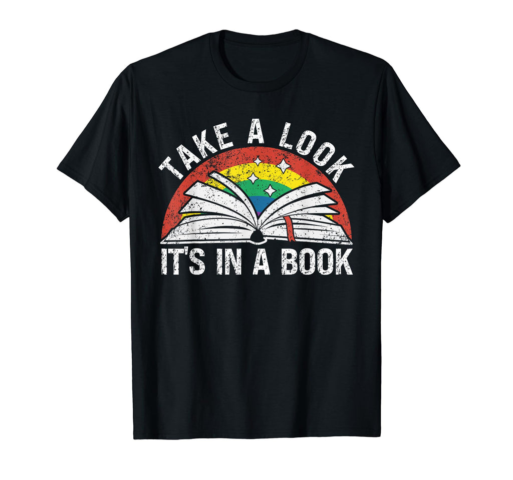 Take Its Book Reading Rainbow T-Shirt - Graphic Print Men Women - T-Shirt, Sweatshirt, Hoodie