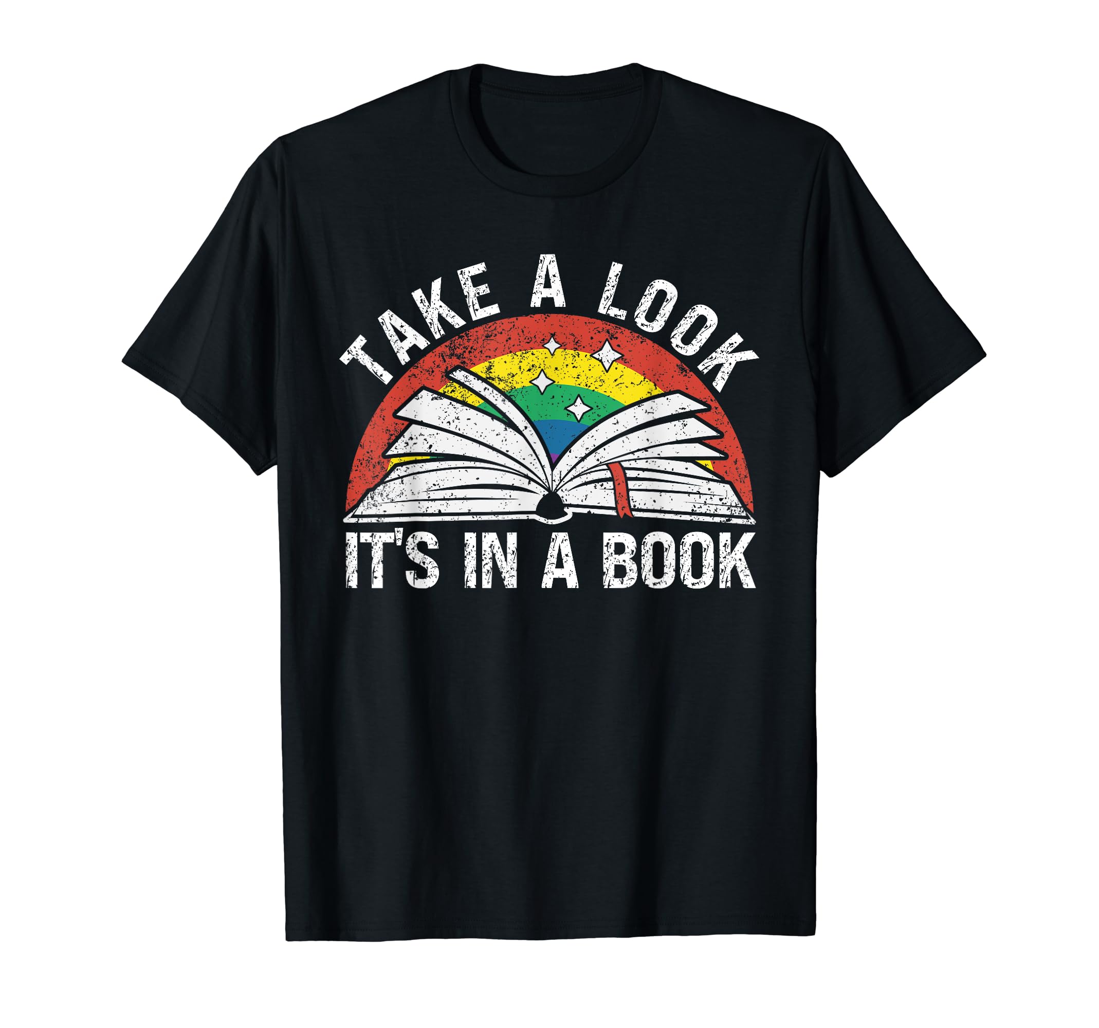 Take Its Book Reading Rainbow T-Shirt - Graphic Print Men Women - T-Shirt, Sweatshirt, Hoodie