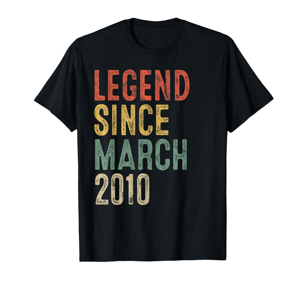 Legend March 2010 16Th Birthday 16 T-Shirt - Fun Novelty Design for Adults - T-Shirt, Sweatshirt, Hoodie