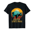 Bison Custer State Park Sunset Gift T-Shirt - Minimalist Print Unisex - T-Shirt, Sweatshirt, Hoodie