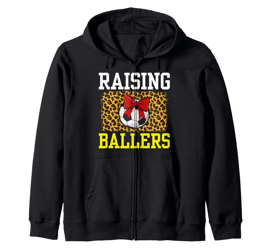 Raising Ballers Soccer Red Bow Ball Play T-Shirt - Streetwear Style Unisex - T-Shirt, Sweatshirt, Hoodie