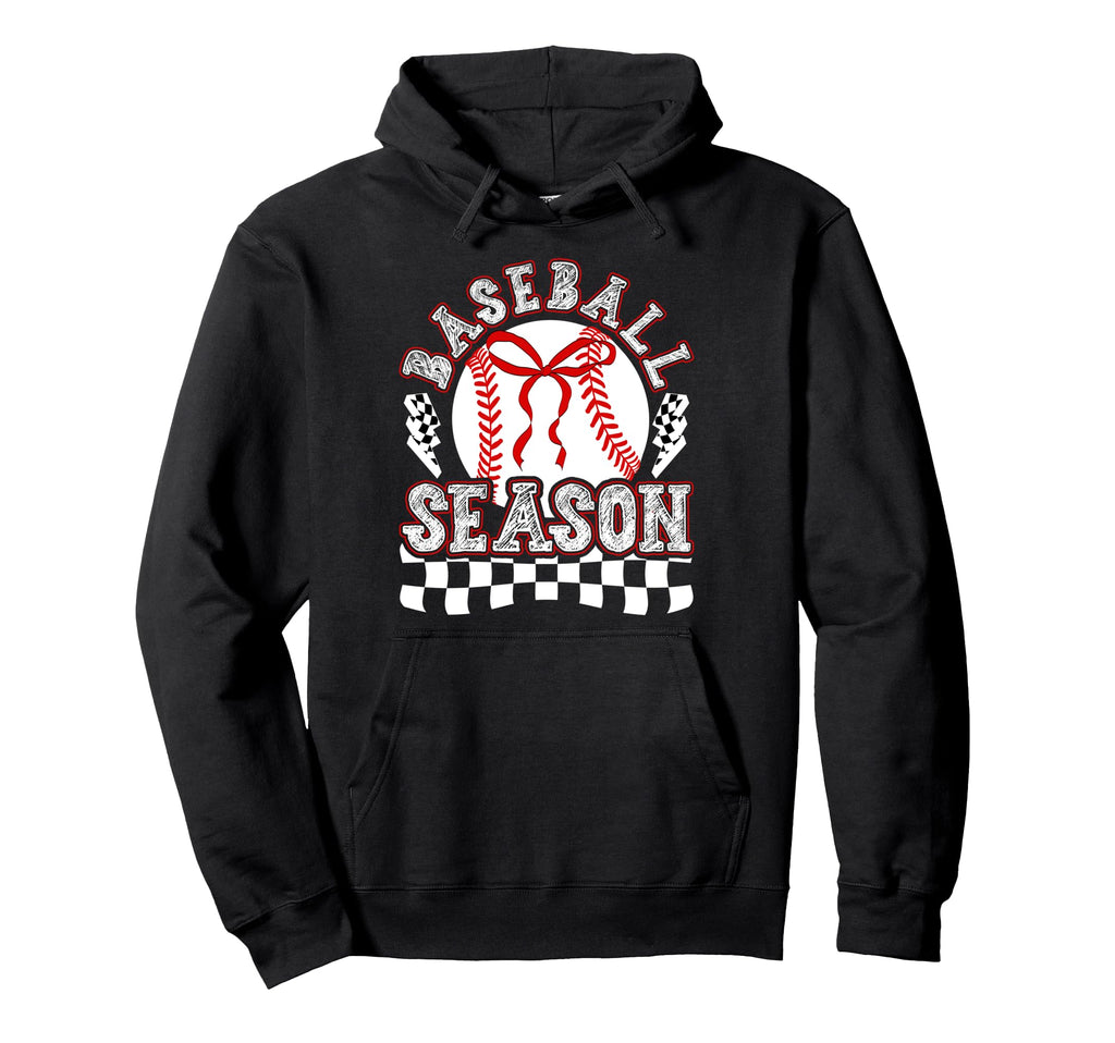 Baseball Season Baseball Game Day Hoodie - Casual Everyday Wear Men Women - T-Shirt, Sweatshirt, Hoodie