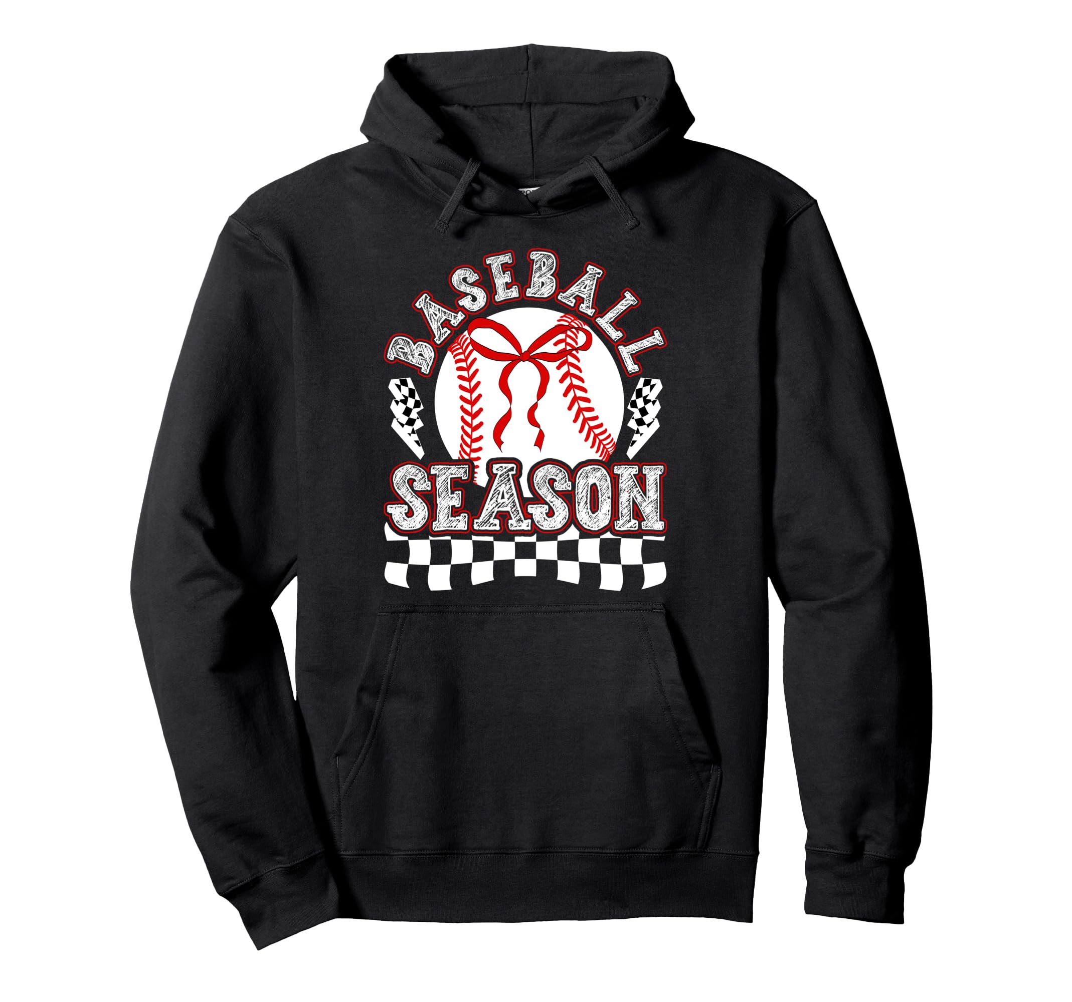 Baseball Season Baseball Game Day Hoodie - Casual Everyday Wear Men Women - T-Shirt, Sweatshirt, Hoodie