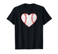 Baseball Heart Mom Gifts T-Shirt - Minimalist Print Unisex - T-Shirt, Sweatshirt, Hoodie