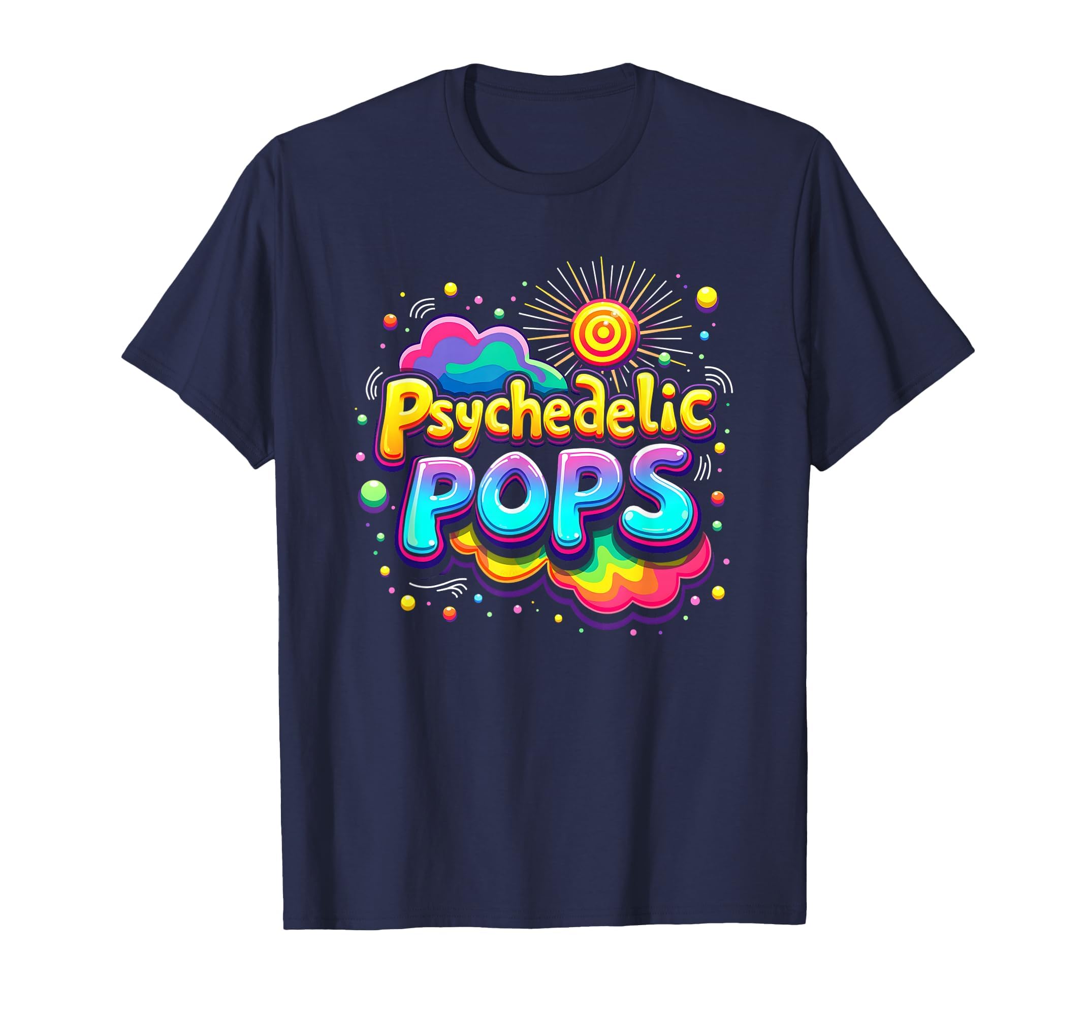 Groovy Dad Psychedelic Pops 60S Hippie T-Shirt - Unique Graphic Unisex - T-Shirt, Sweatshirt, Hoodie
