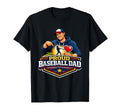 Proud Baseball Dad Game Day Support T-Shirt - Minimalist Print Unisex - T-Shirt, Sweatshirt, Hoodie