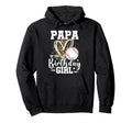 Papa Birthday Baseball Papa Leopard Hoodie - Minimalist Print for Adults - T-Shirt, Sweatshirt, Hoodie