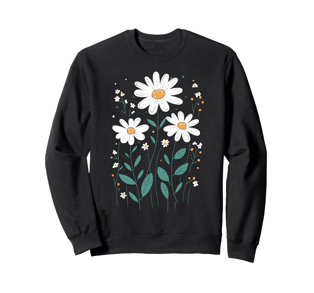 Wildflowers Flowers Pattern Summer Sweatshirt - Minimalist Print Unisex - T-Shirt, Sweatshirt, Hoodie