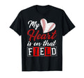 My Heart Is That Field Baseball Mom Mama T-Shirt - Novelty Apparel Unisex - T-Shirt, Sweatshirt, Hoodie