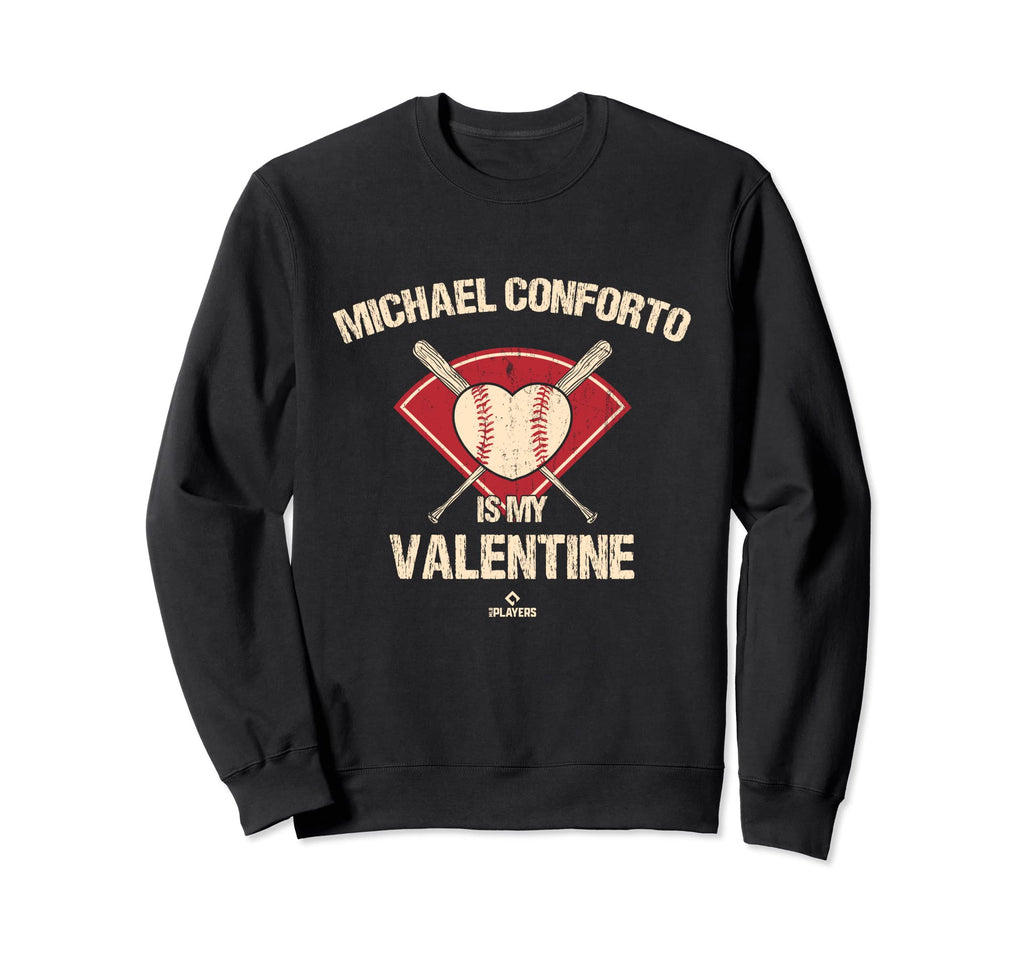 Michael Conforto Is My Valentine New Sweatshirt - Trendy Graphic Men Women - T-Shirt, Sweatshirt, Hoodie