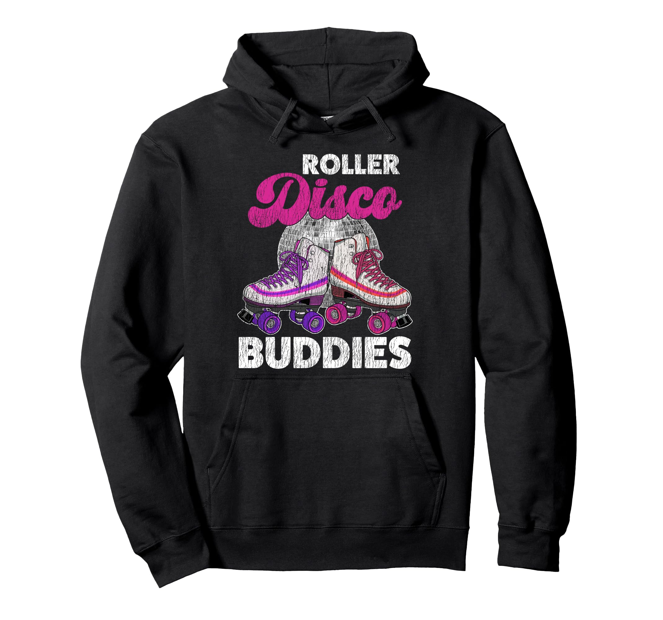 Roller Skating Skate 1970S Roller Hoodie - Fun Novelty Design for Adults - T-Shirt, Sweatshirt, Hoodie