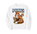 Foxes 70S 90S Foxes Animal Lover Fox Sweatshirt - Graphic Print for Adults - T-Shirt, Sweatshirt, Hoodie