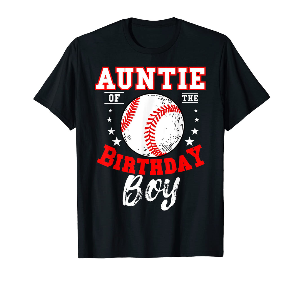 Auntie Birthday Baseball Theme Bday T-Shirt - Graphic Print for Adults - T-Shirt, Sweatshirt, Hoodie