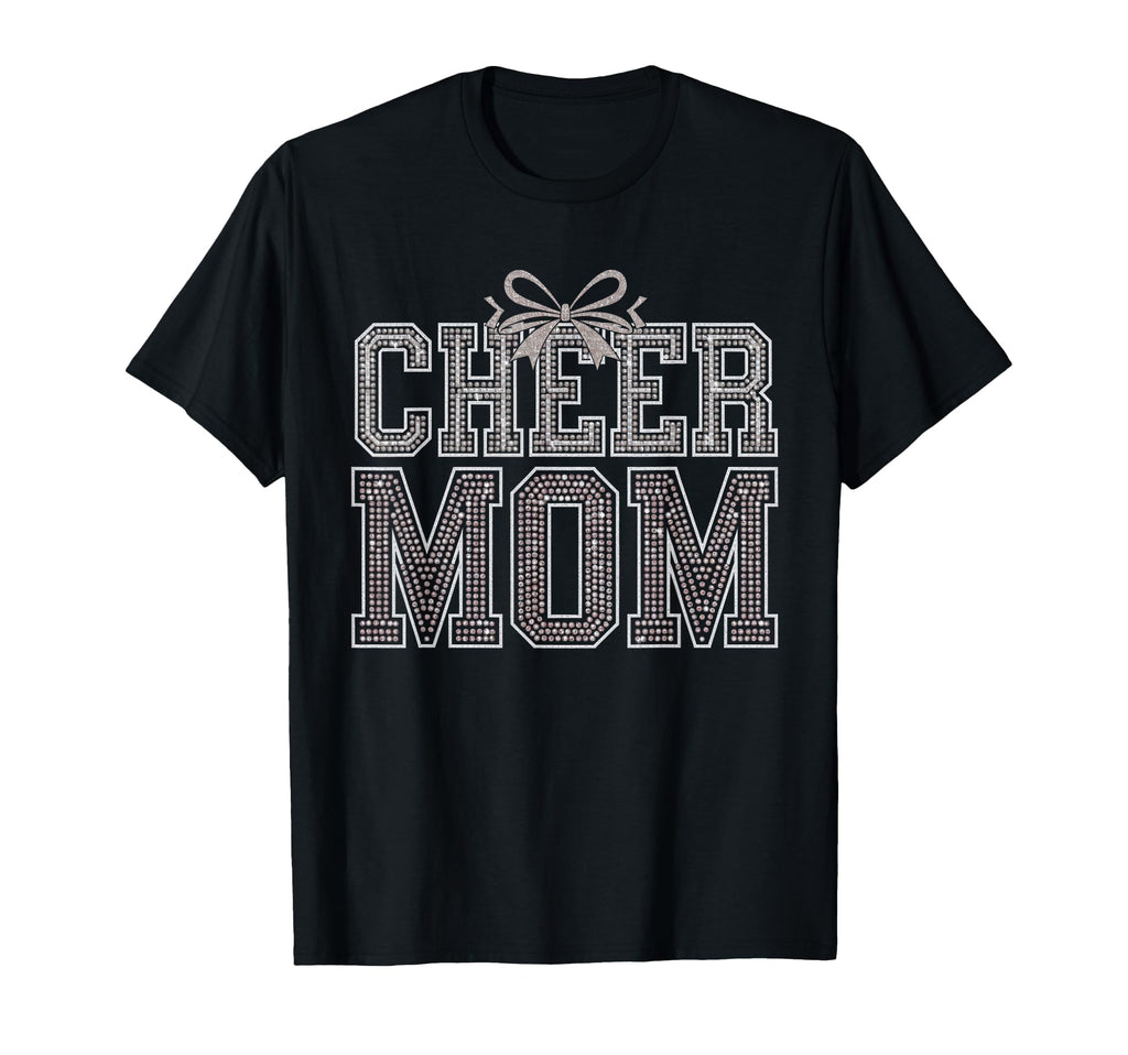 Cheer Mom Mother Bow Cheerleader Game T-Shirt - Trendy Graphic Men Women - T-Shirt, Sweatshirt, Hoodie