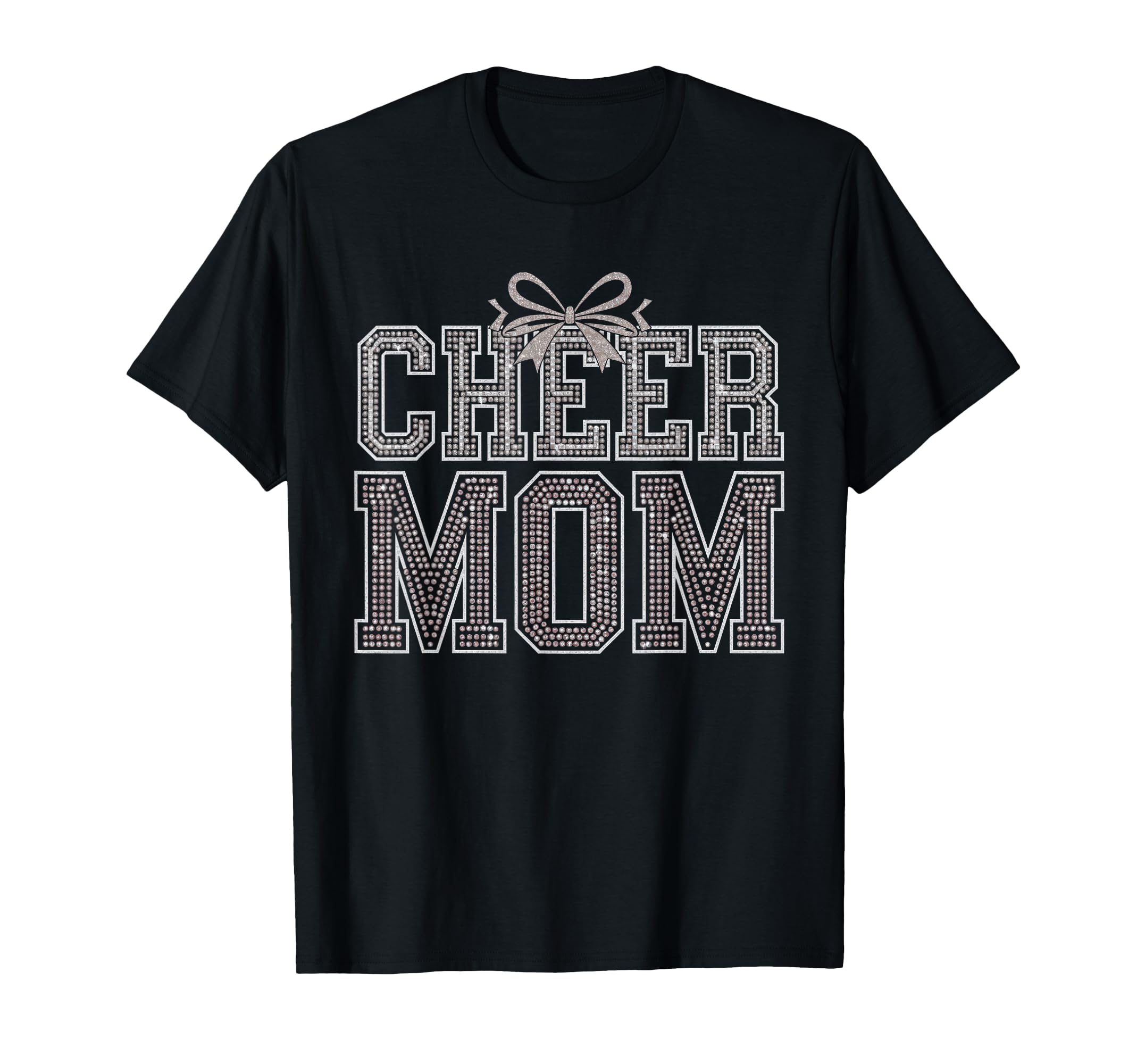 Cheer Mom Mother Bow Cheerleader Game T-Shirt - Trendy Graphic Men Women - T-Shirt, Sweatshirt, Hoodie