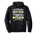 Little Brother Biggest Fan Softball Hoodie - Streetwear Style Unisex - T-Shirt, Sweatshirt, Hoodie