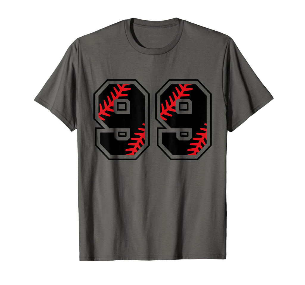Baseball Number 99 T-Shirt - Graphic Print Unisex - T-Shirt, Sweatshirt, Hoodie