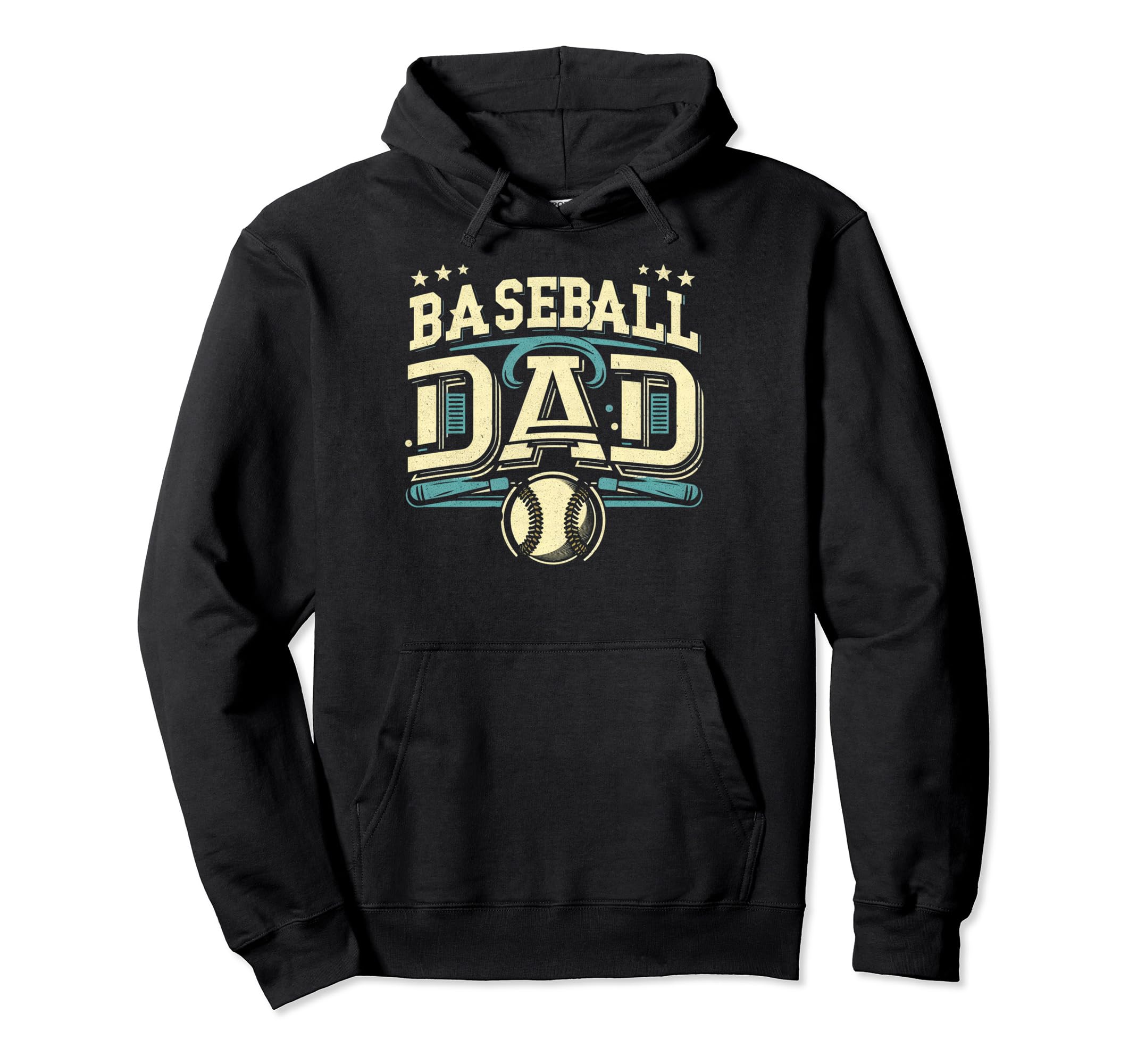Baseball Dad Fathers Day Hoodie - Custom Art Print Unisex - T-Shirt, Sweatshirt, Hoodie