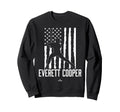 Distressed Flag Swing Everett Sweatshirt - Minimalist Print Men Women - T-Shirt, Sweatshirt, Hoodie