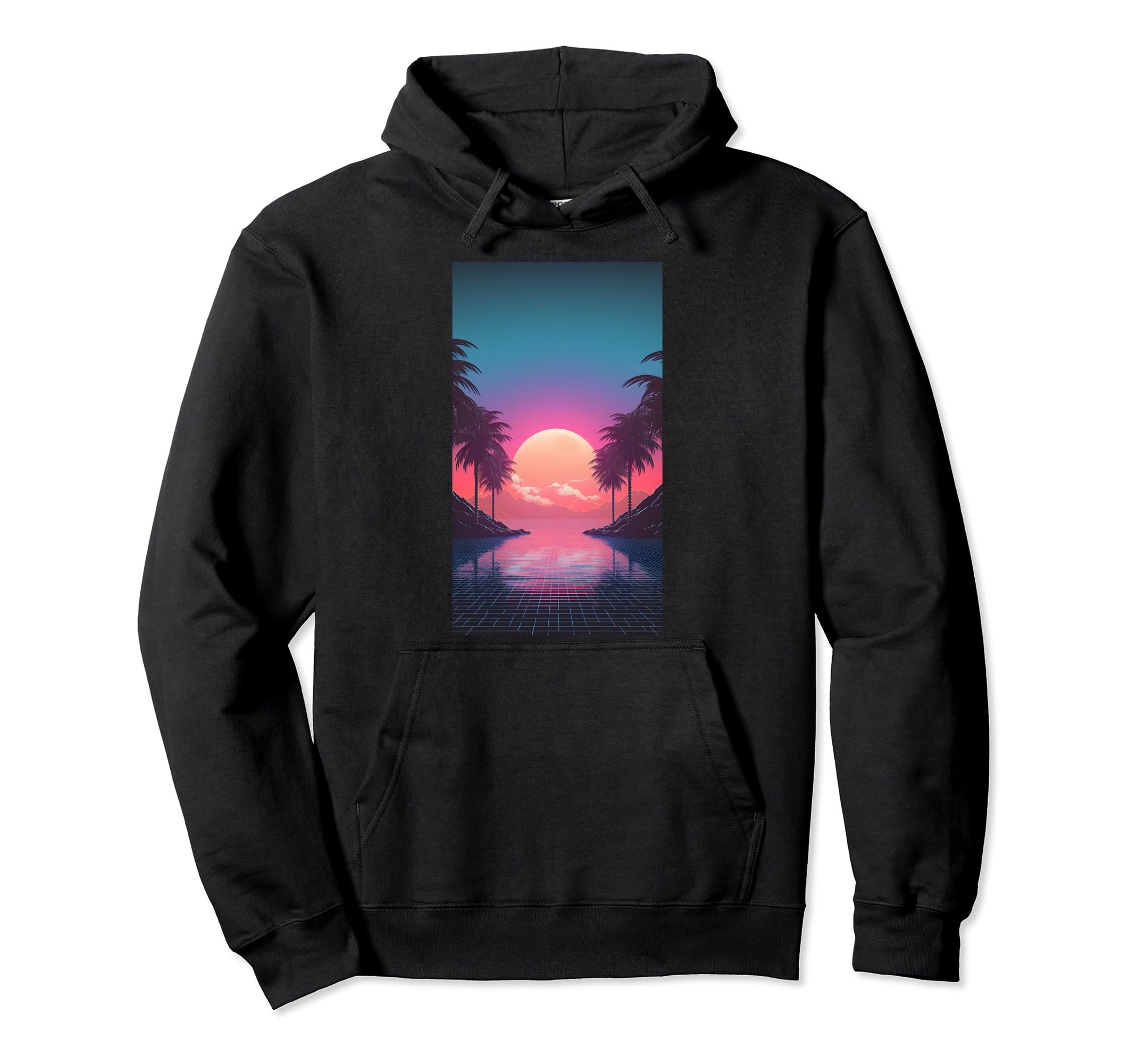 Aesthetic Vaporwave 80S Aesthetic Hoodie - Minimalist Print for Adults - T-Shirt, Sweatshirt, Hoodie