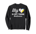 My Heart Is Out There Ball Mama Sweatshirt - Novelty Apparel for Adults - T-Shirt, Sweatshirt, Hoodie
