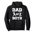 Dad Both Funny Baseball Volleyball Dad Hoodie - Novelty Apparel Unisex - T-Shirt, Sweatshirt, Hoodie