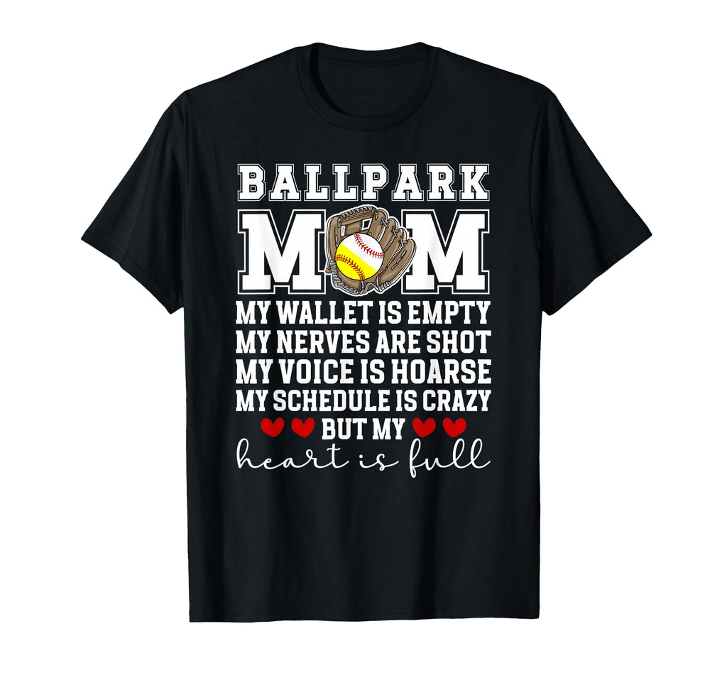 Baseball Softball Mom Proud T-Shirt - Casual Everyday Wear for Adults - T-Shirt, Sweatshirt, Hoodie