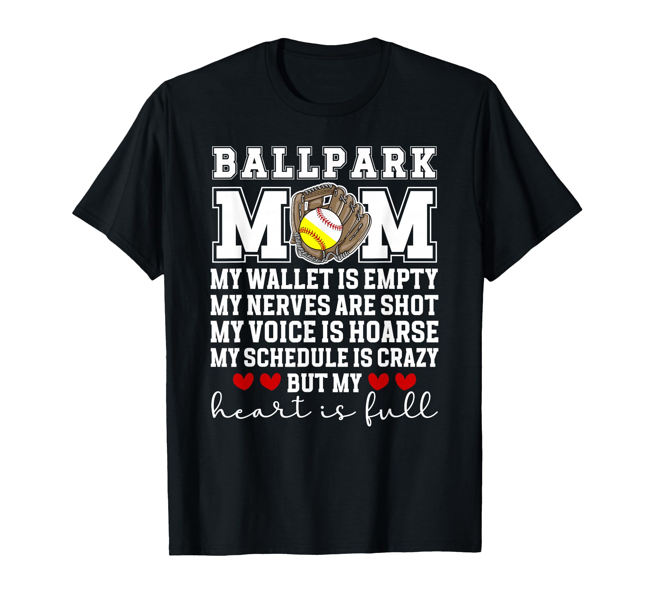 Baseball Softball Mom Proud T-Shirt - Casual Everyday Wear for Adults - T-Shirt, Sweatshirt, Hoodie
