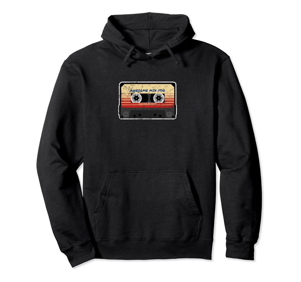Best 1970 Mixtape Music Year Birth Hoodie - Trendy Graphic for Adults - T-Shirt, Sweatshirt, Hoodie