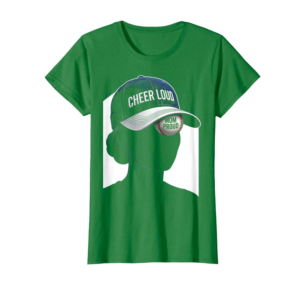 Cheer Loud Mom Proud Baseball Mom T-Shirt - Streetwear Style for Adults - T-Shirt, Sweatshirt, Hoodie
