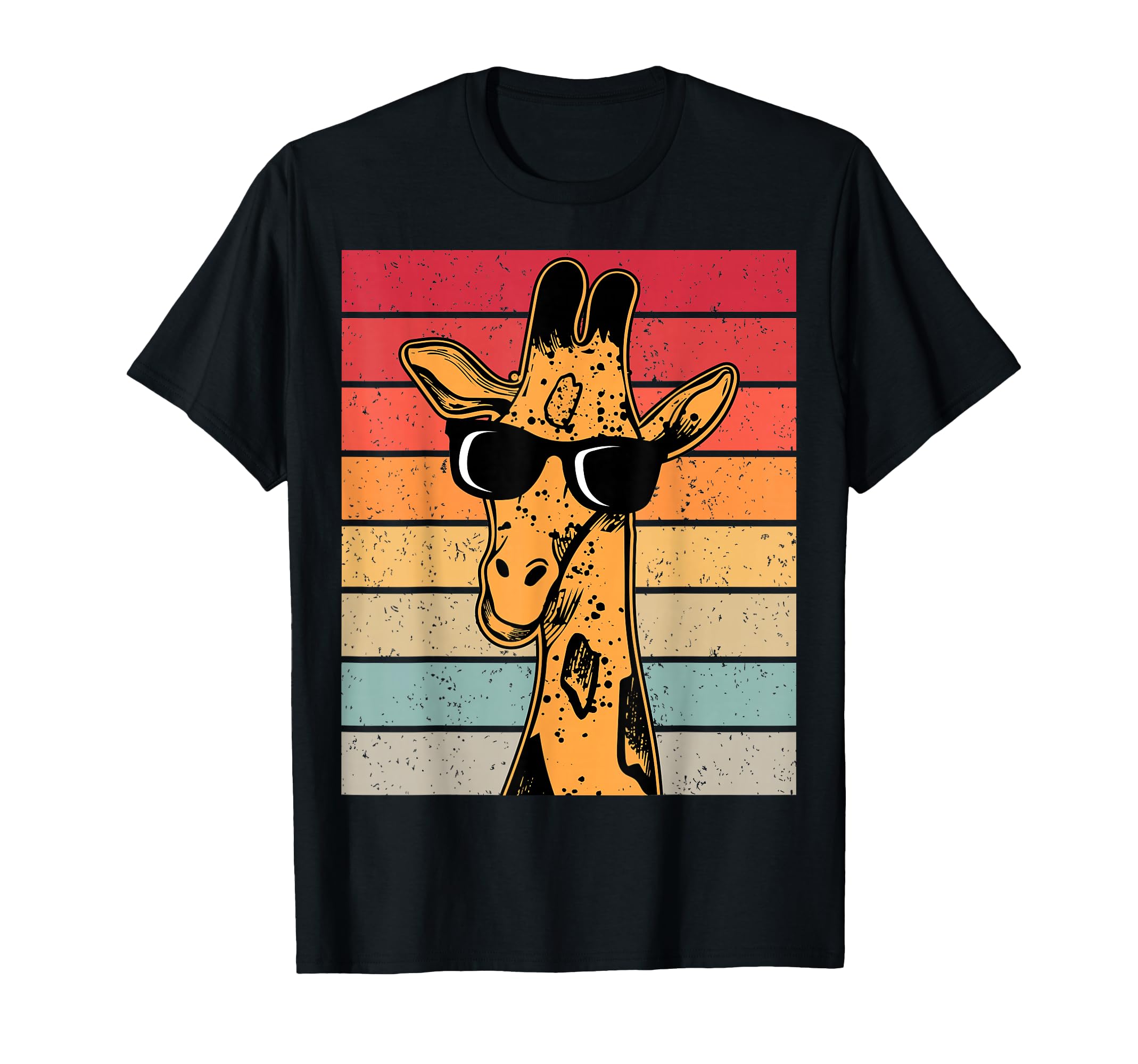 Giraffe Sunglasses Sunset T-Shirt - Novelty Apparel Unisex - T-Shirt, Sweatshirt, Hoodie