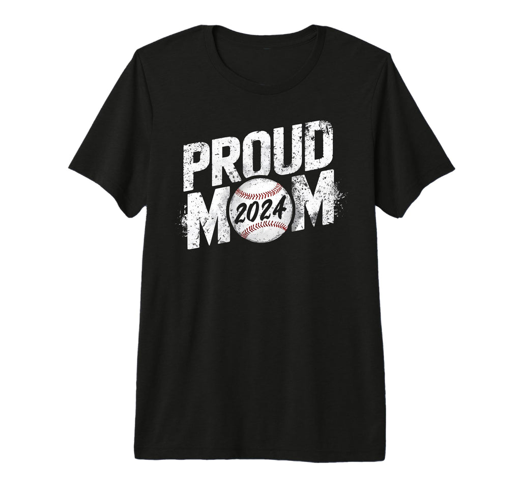 Proud Mama Mom 2024 Senior Baseball T-Shirt - Unique Graphic for Adults - T-Shirt, Sweatshirt, Hoodie