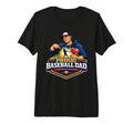 Proud Baseball Dad Game Day Support T-Shirt - Minimalist Print Men Women - T-Shirt, Sweatshirt, Hoodie
