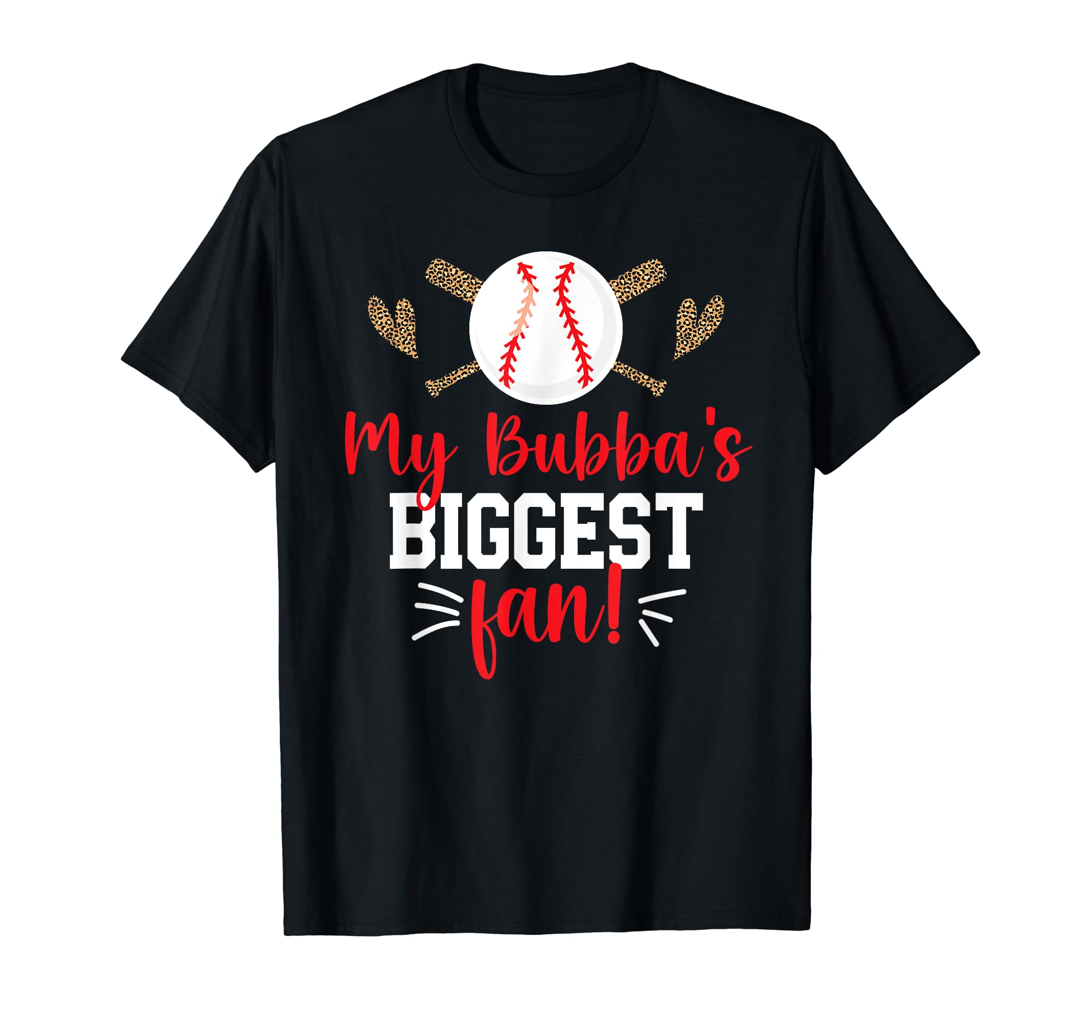 Bubbas Biggest Fan Baseball Sister T-Shirt - Trendy Graphic Men Women - T-Shirt, Sweatshirt, Hoodie