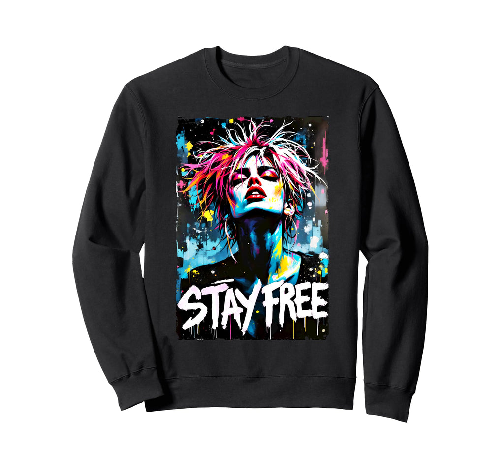 Punk 90S Grunge Graffiti Street Art Sweatshirt - Unique Graphic Unisex - T-Shirt, Sweatshirt, Hoodie