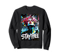 Punk 90S Grunge Graffiti Street Art Sweatshirt - Unique Graphic Unisex - T-Shirt, Sweatshirt, Hoodie