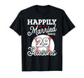 29Th Wedding Anniversary Baseball T-Shirt - Novelty Apparel Men Women - T-Shirt, Sweatshirt, Hoodie