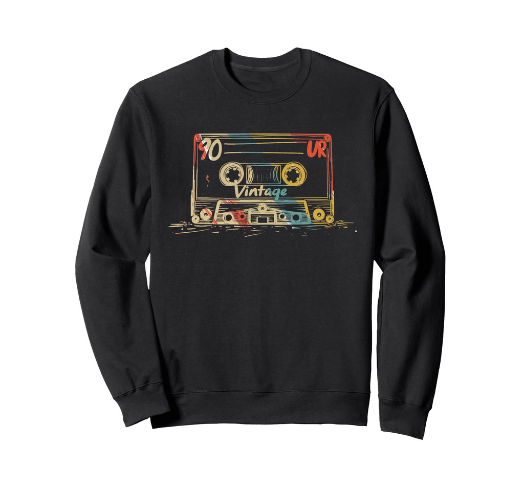 Cassette Tape 80S 90S Sweatshirt - Unique Graphic Unisex - T-Shirt, Sweatshirt, Hoodie