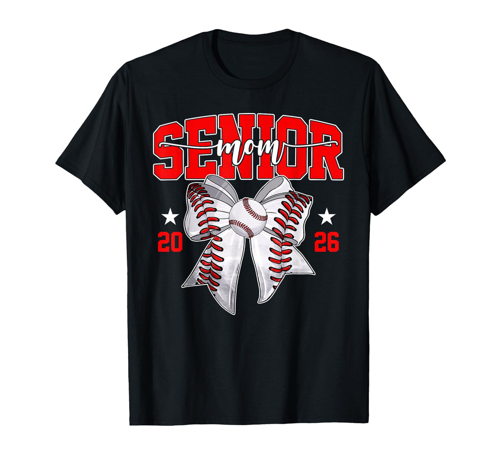 Senior Mom 2026 Graduate Baseball T-Shirt - Minimalist Print Men Women - T-Shirt, Sweatshirt, Hoodie